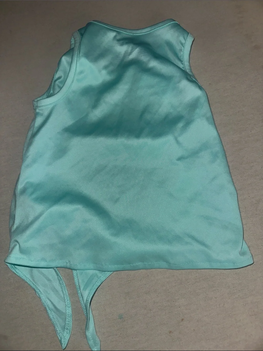 Kids Size 2T Champion Aqua Girls' Tank Top with Peach and Lavender Logo